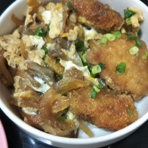 牡蠣フライの卵とじ丼